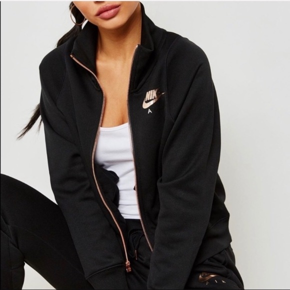 nike jacket rose gold